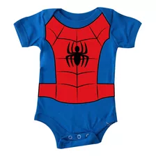 Mameluco Spiderman Bebé 100% Algodón