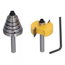 Cortador De Espiga Para Carpintaria Rabbet Router Bit 1/4 De