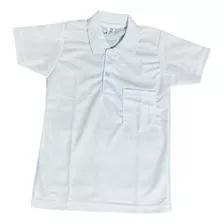 Camiseta Polo Niño Colegio Blanca Botones
