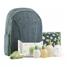 Mamãe E Bebê Natura Kit Completo Com Mochila E Trocador