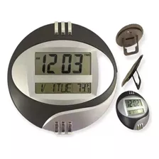 Reloj De Pared Digital Redondo 26cm Termómetro