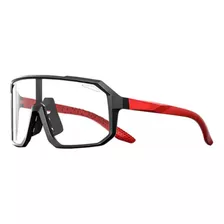 Gafas Lentes Fotocromáticos Ideal Para Manejar Auto, Deportes, Ciclismo, Pesca, Conducción, Motociclista Correr, Andar Color Negro Con Rojo Flexibles Proteccion Uv 400