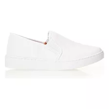 Tênis Slip On Básico Branco Feminino Vizzano Cor 16072 - Branco 99 Desenho Do Tecido Liso Tamanho 37