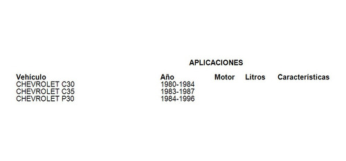 Bomba De Freno Chevrolet P30 1990 Ruville Foto 6