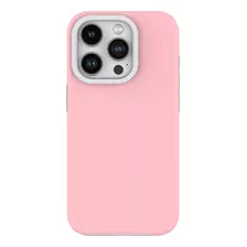 Capa Anti Impacto Gocase Duo Clear Rosa Para iPhone 15 Pro
