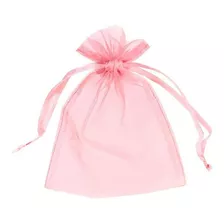 Saquinhos De Organza 10x15 100 Unidades Cor Rosa