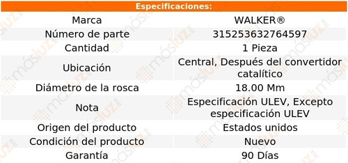 Sensor Ox O2 Central, Despus Cc Xc70 2.0l 4 Cil 15/16 Foto 6