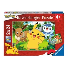 Puzzle Rompecabezas Pokémon Pack 2 X 24 Piezas Xxl100