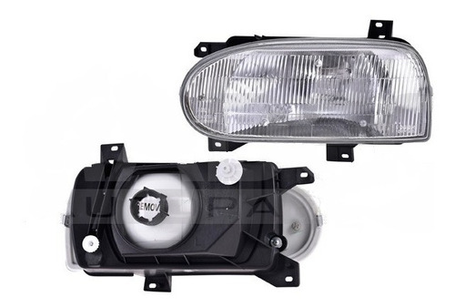 Par De Faros Depo Volkswagen Golf A3 1993-1999 Mica Vidrio Foto 4