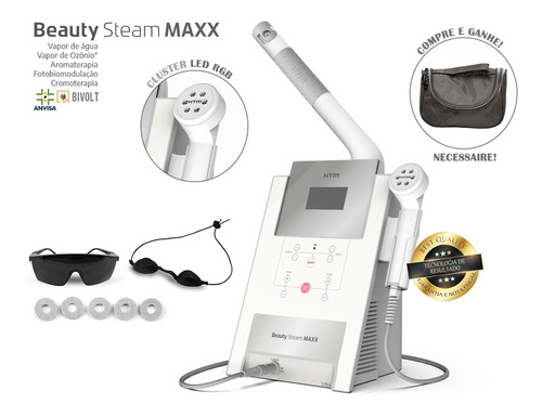 Htm Beauty Steam Maxx Aromaterapia Cromoterapia Vapor Ozônio