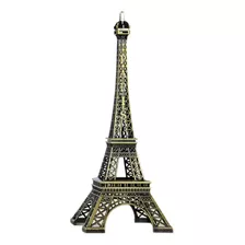 Torre Eiffel Escala 100% Metal Estilo Vintage 18cm Decora