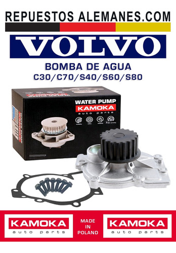 Bomba De Agua Volvo C30 C70 S40 S60 S70 S80 2.0 2.4 2.5 Foto 3