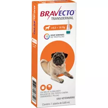 Antipulgas Para Cachorro Bravecto Transdermal Msd 4,5 A 10kg