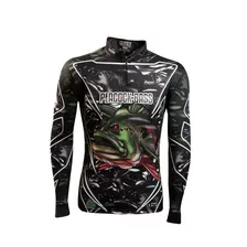 Camiseta Pesca Brk Peacock Bass Amazon C/ Fps 50 Tamanho G