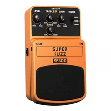 Pedal De Efeito Behringer Super Fuzz Sf300 Laranja