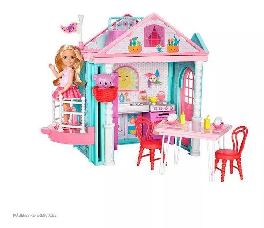 Barbie Chelsea Muñeca + Casa Con Ascensor Original Mattel