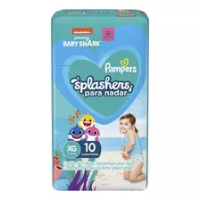 Pampers Fraldas Splashers Para Água Tamanho G-xg 10 Unidades