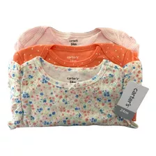 Kit 4 Peças Carters Menina Blusa Body Ml Body Mc Calça 24m 