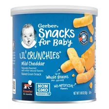 Gerber Lil Crunchies Snack Para Bebes 42g Sabores Variados Sabor Apple Sweet Potato