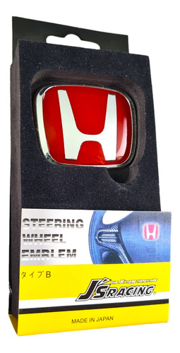 Emblema Honda Civic Volante 50mm Rojo 2006 - 2021 Foto 8