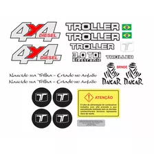 Kit Adesivo Troller 4x4 Diesel 2006 A 2008 + Etiquetas + Cen