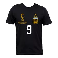 Remera Negra Julián Álvarez Camiseta Selección Argentina