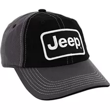 Jeep Premium Chino Twill Patch Hat - Negro, Carbón, Blanco