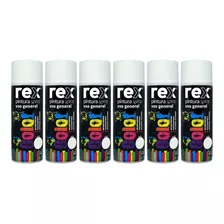 Pack 6 Pinturas En Spray Uso General Secado Rápido Rex 400ml