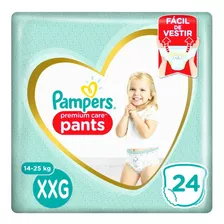 Fralda Descartável Infantil Pants Pampers Premium Care Xxg Pacote 24 Unidades