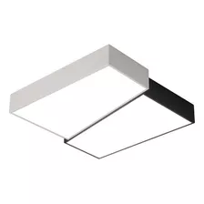 Luminaria Moderna Techo Led 24w Plafon Minimalista Chiaro Color Negro