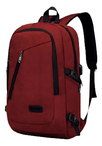 Mochila Urbana Libercam Moc-50 Color Rojo Diseño Liso 35l