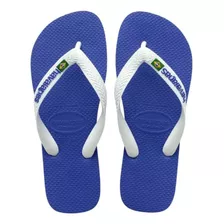 Sandália Chinelo Brasil Logo Havaianas Coleção 23/24 Azul