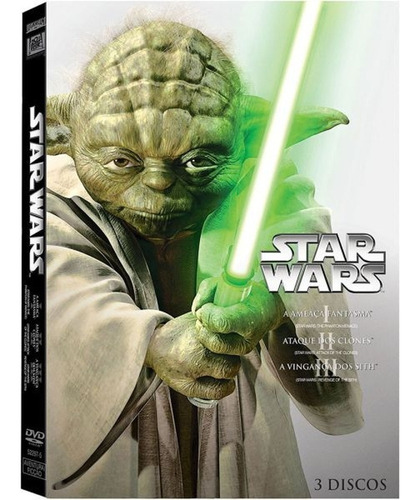 Coleção Star Wars 3 Dvds - Ep. 1 A 3 Lacrado  Dublado