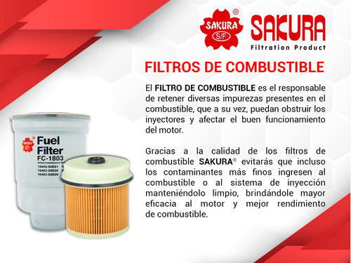 Filtro Combustible Sakura 206 L4 1.4l Peugeot 98/05 Foto 4