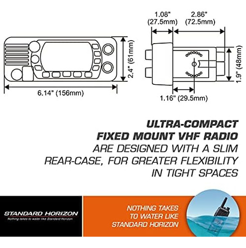 Radio Vhf Estndar De La Serie Horizon Eclipse Foto 2