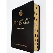 Biblia Sagrada De Estudo Pentecostal Preta Grande Com Índice Edição Global