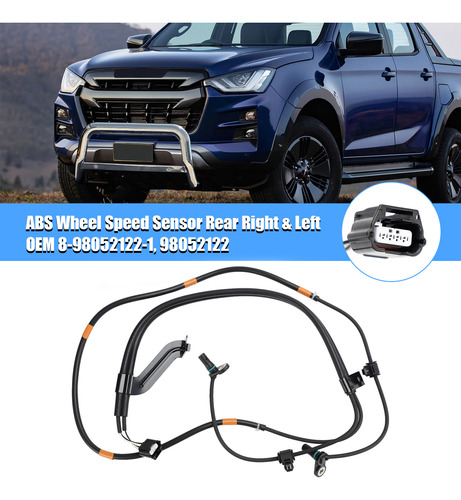 Sensor Abs Trasero Derecho E Izquierdo Para Isuzu D-max Mk2 Foto 5