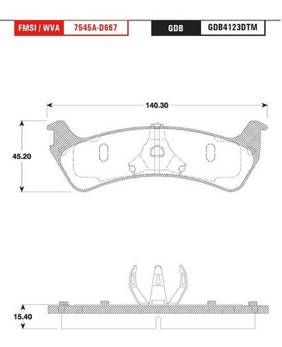 Kit Balatas D/t Ceramica Trw Explorer 4.0 1995 Foto 3