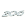 Nmero 206 Peugeot Emblema Insignia Logotipo Trasero Adhesiv Peugeot 206