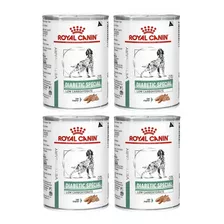 Kit 4 Unidades Ração Wet Canine Diabetic Special 410g Royal