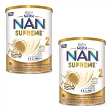 Fórmula Infantil Nestlé Nan Supreme 2 Lata 800g Kit 2 Un