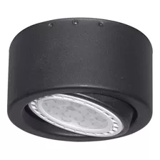 Spot Plafon Monovolumen Movil 411 Negro Ar111 Apto Led Sl