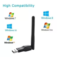 Adaptador Usb Wireless 150mbps Com Antena Facil Instalação