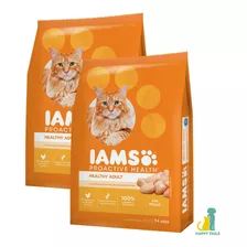 Iams Adult Cat 2 X 3 Kg (6 Kg Totales) - Happy Tails