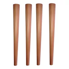 Conjunto 4 Pés Palito Retro De 45 Cm De Mesas De Canto Pinus