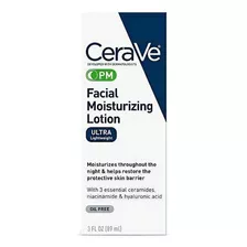 Locion Hidratante Facial - Cerave Pm - Ultra Ligero 89ml