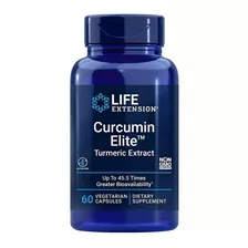 Curcumina Tumeric Curcumin Elite 500mg 60 Cap Life Importado