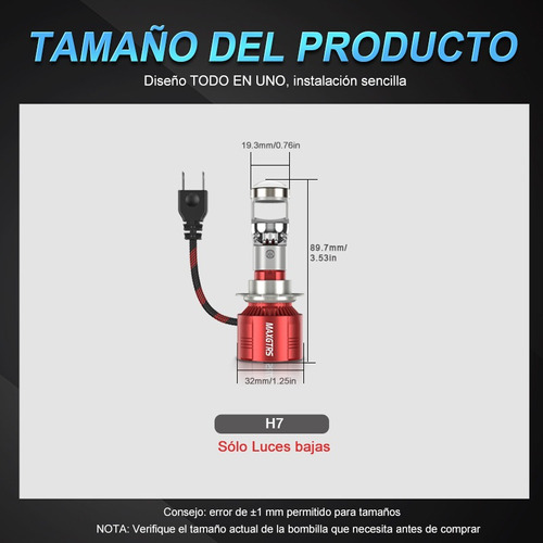 Kit Faro H7 H8 9005 9012 Mini Proyector Lens Canbus Haz Bajo Foto 3