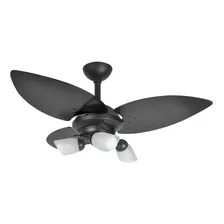 Ventilador Teto Infinity Lótus Spot Preto 3 Pás 220 V +