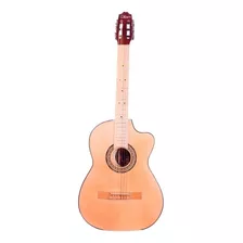 Guitarra Clásica La Purepecha Gcv Para Diestros Vino Barniz Brillante